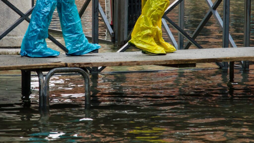 Acqua Alta em Veneza Itália